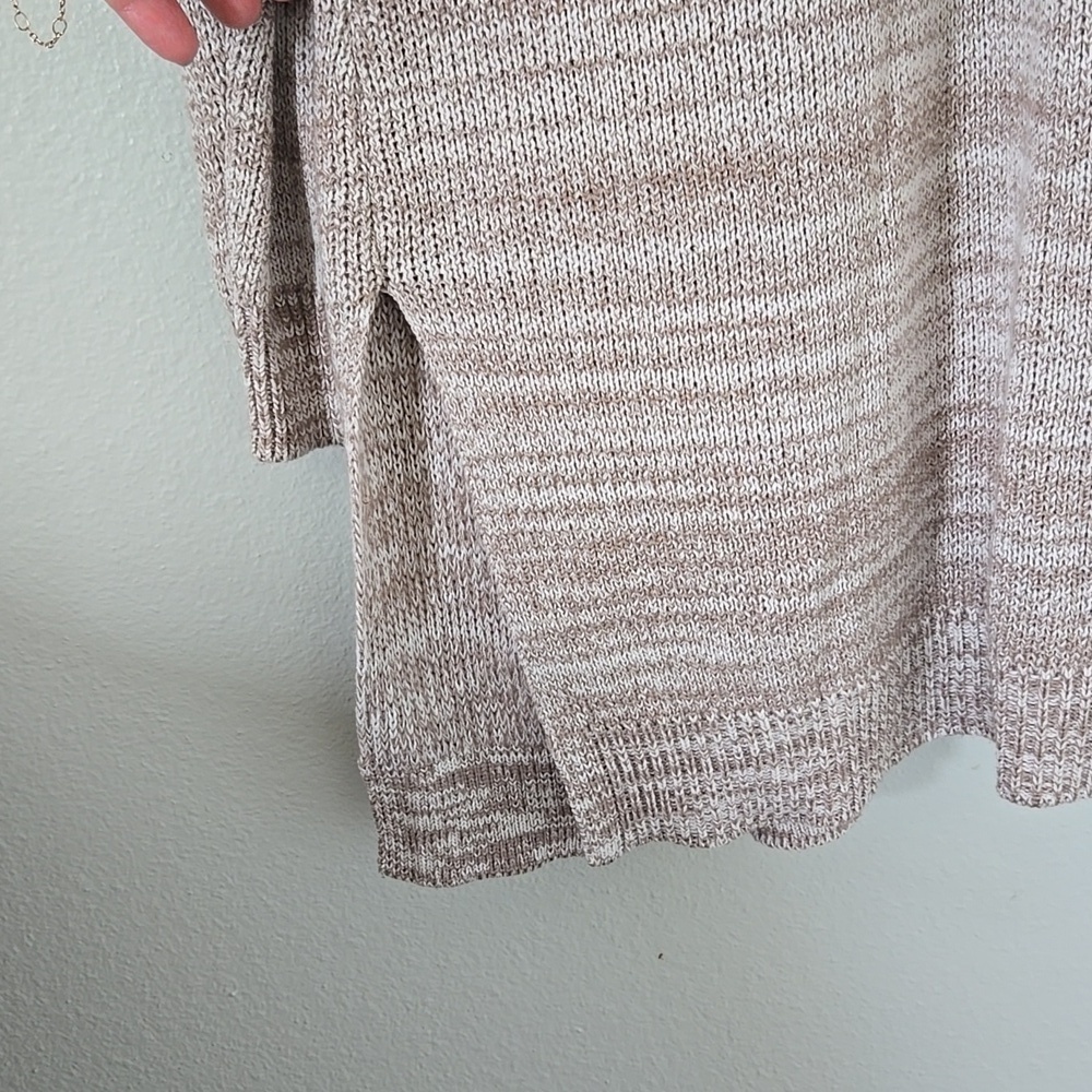 Molly & Isadora | Blush And Tan Long Cardigan Size 1X - Picture 4 of 8
